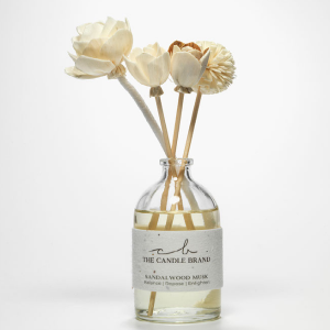 flower embossed label of flower diffuser