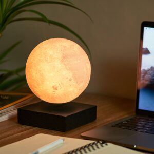 G019BK Smart Moon Lamp Black on desk