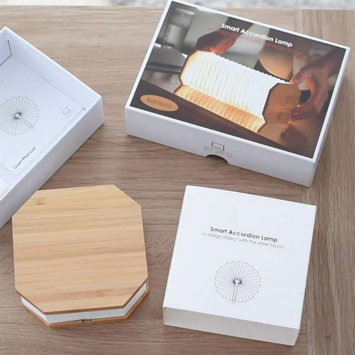Gingko Smart Accordion Lamp packaging