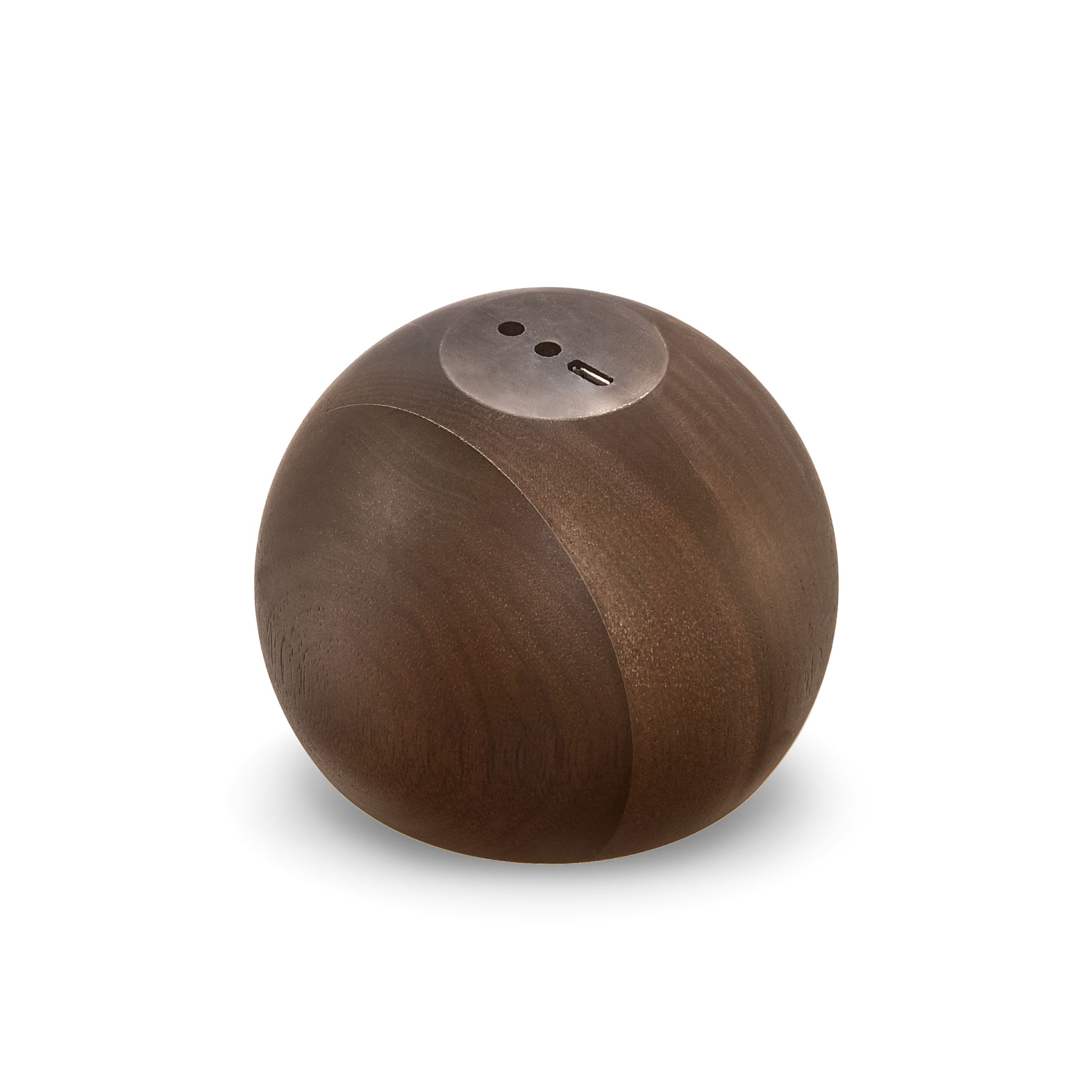 Gingko Tumbler Click Clock Walnut plain top view