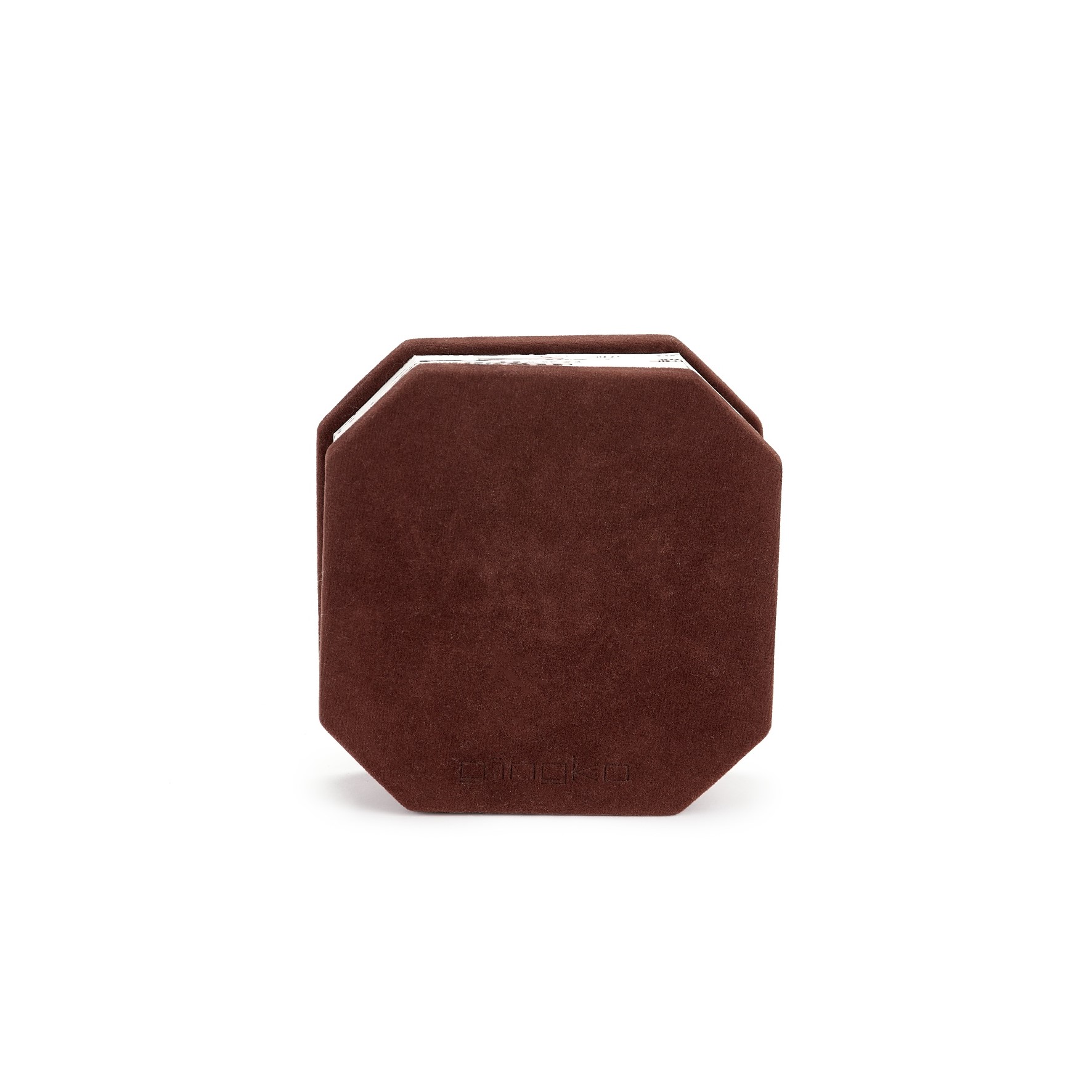 Gingko Velvet Brown Zebra Accordion Lamp closed