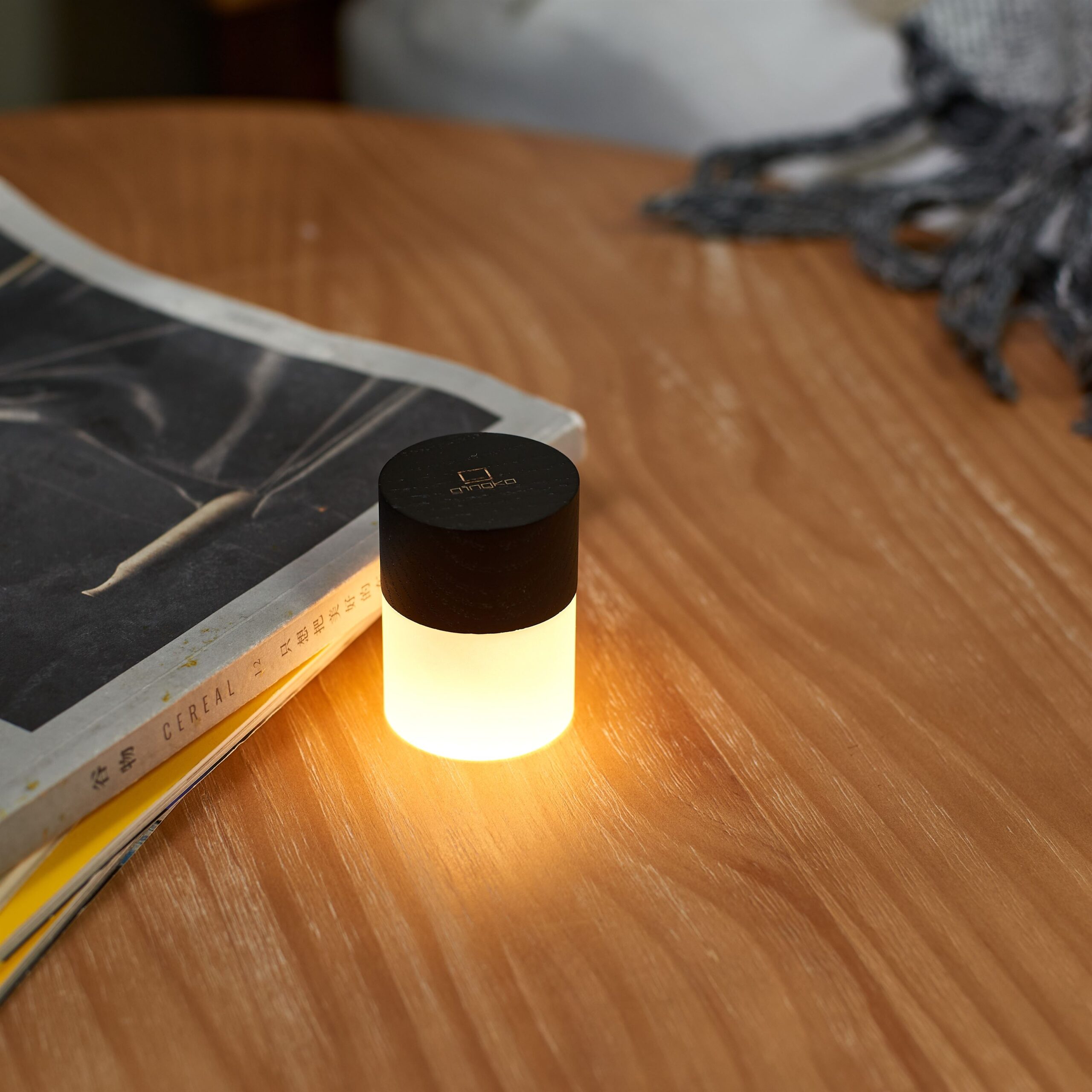 G026BK Gingko Lemelia Light on Table