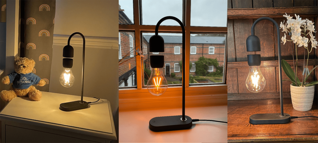 Evar floating lightbulb lamp