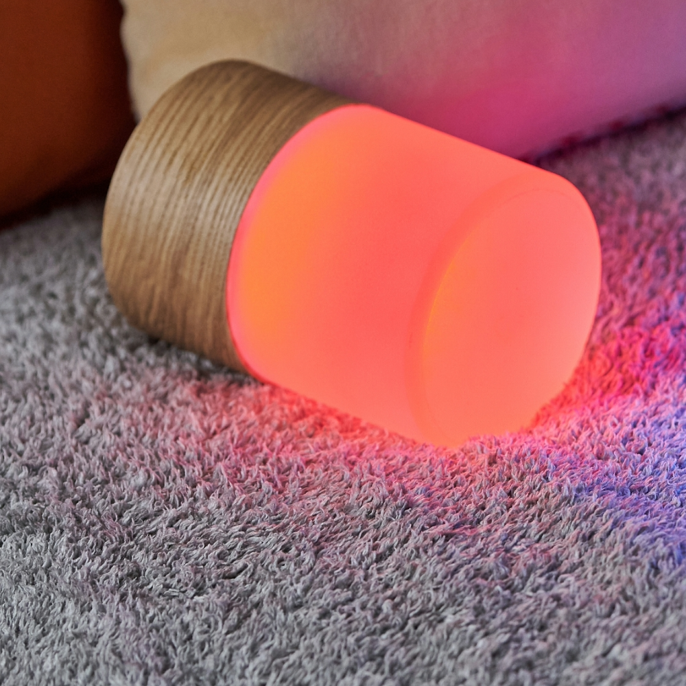 Gingko Design Large Walnut Lemelia Light side view