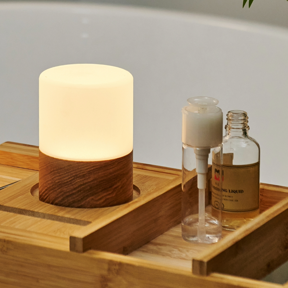 Gingko Design Large Walnut Lemelia Light upside down