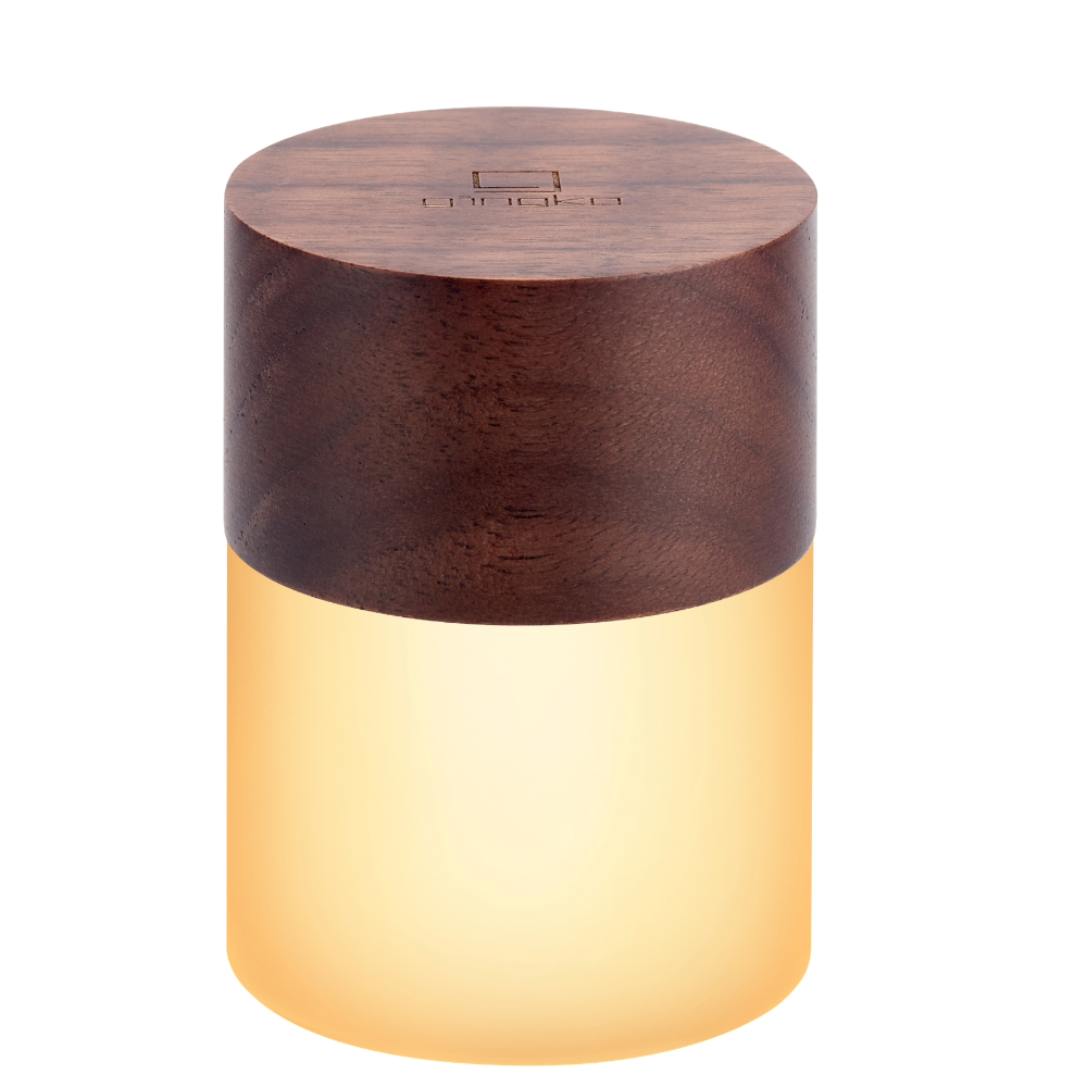 Gingko Design Large Walnut Lemelia Light single no background