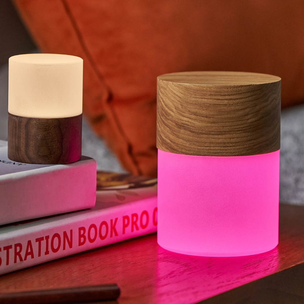 Gingko Design Large Walnut Lemelia Light soft white pink