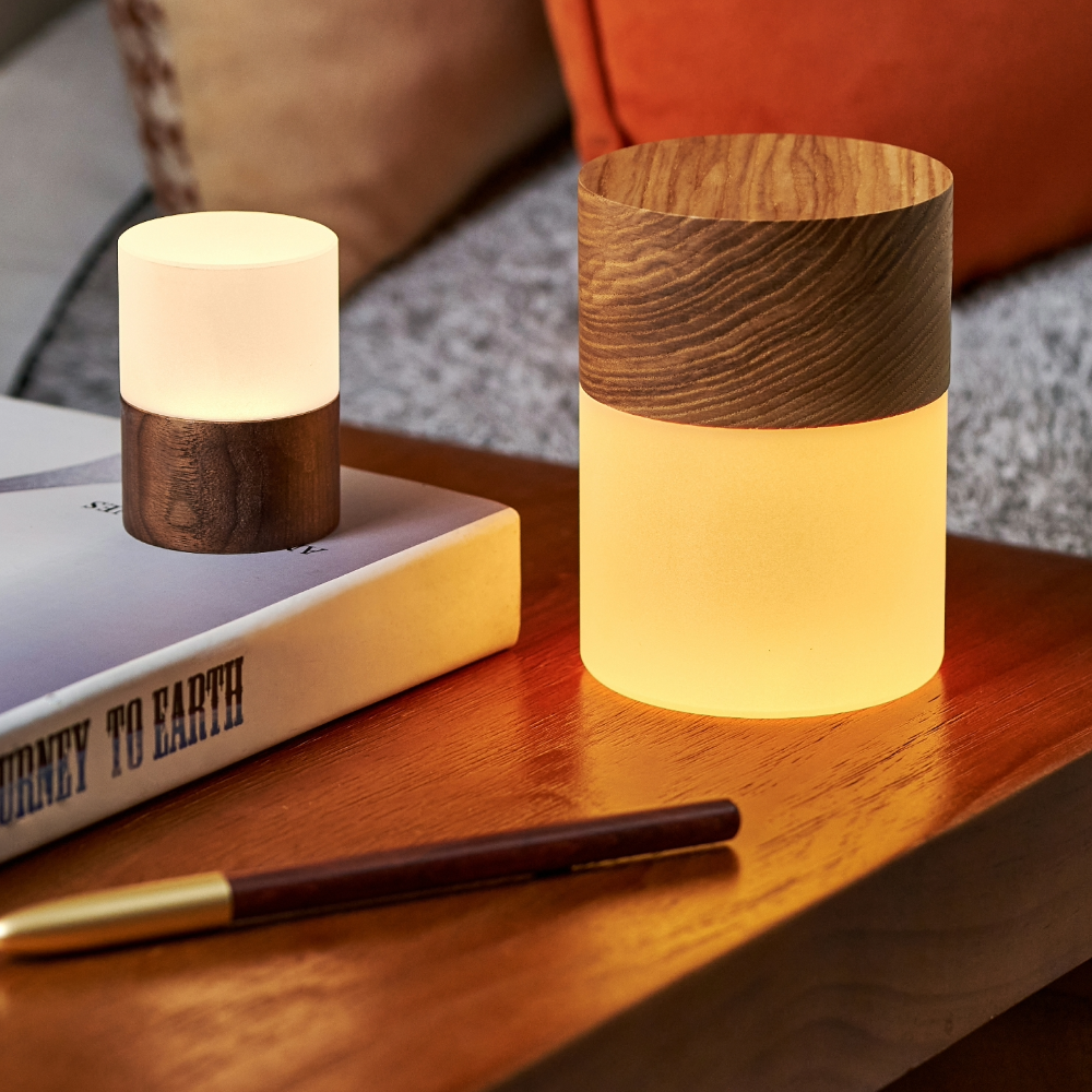 Gingko Design Large Walnut Lemelia Light white white