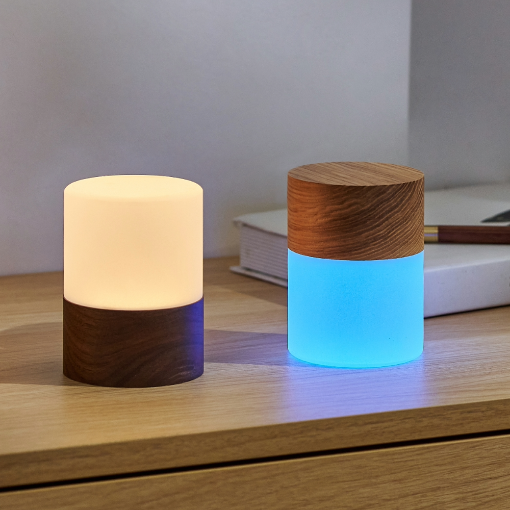 Gingko Design Large Walnut Lemelia Light white blue