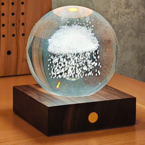 Gingko Design Rain Cloud Amber Crystal Light - New