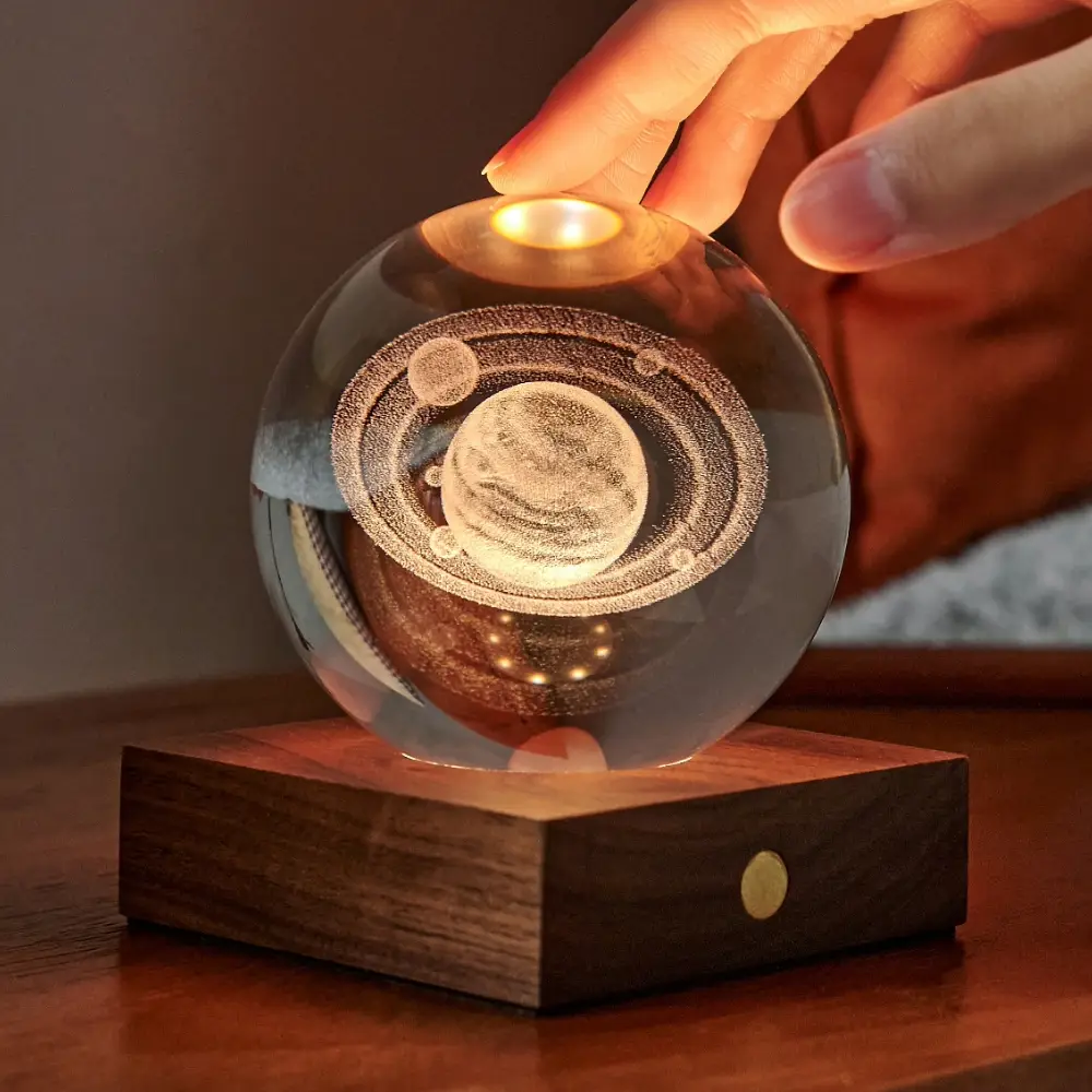 Saturn Amber Crystal Light