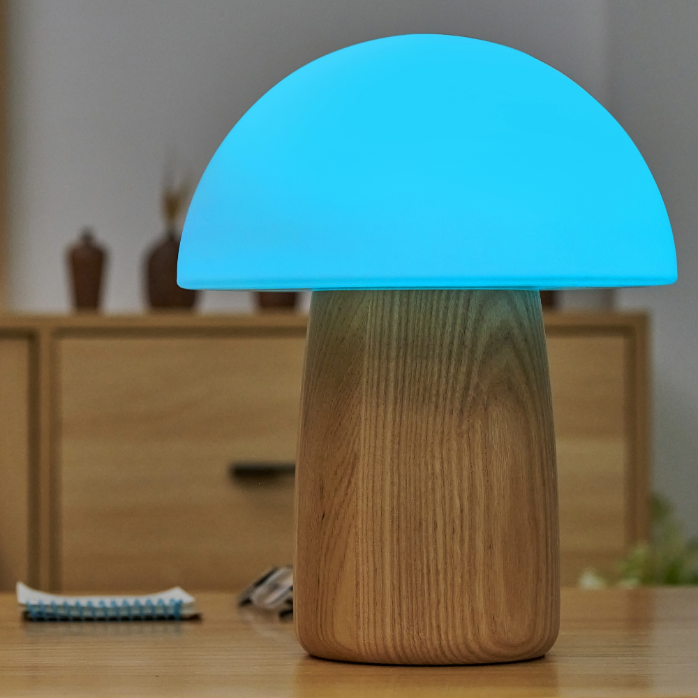 Gingko Alice Mushroom Light White Ash Blue Light