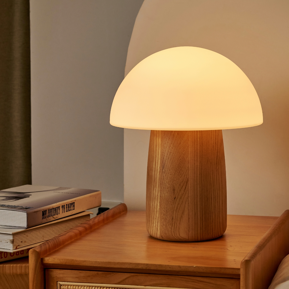 Gingko Large Alice Mushroom Light White Ash