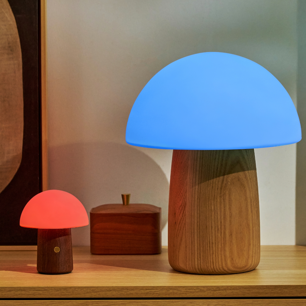 Gingko Alice Mushroom Light White Ash Dark Blue Light