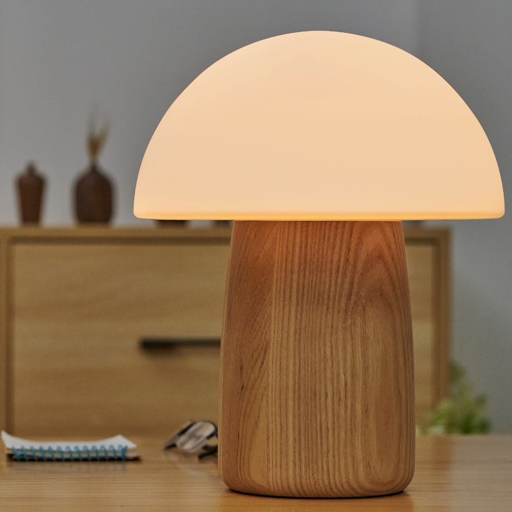 Gingko Alice Mushroom Light White Ash Soft White Light