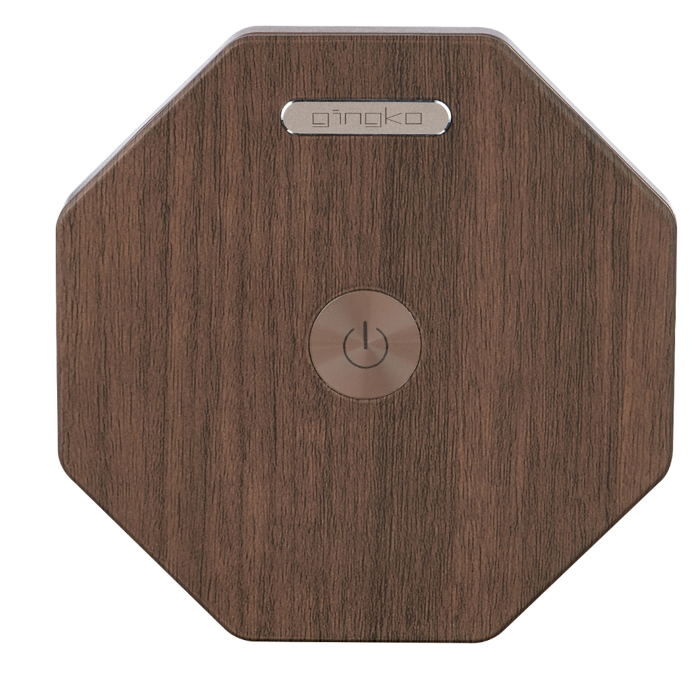 Gingko Hexagon Twist Light Walnut Closed no background