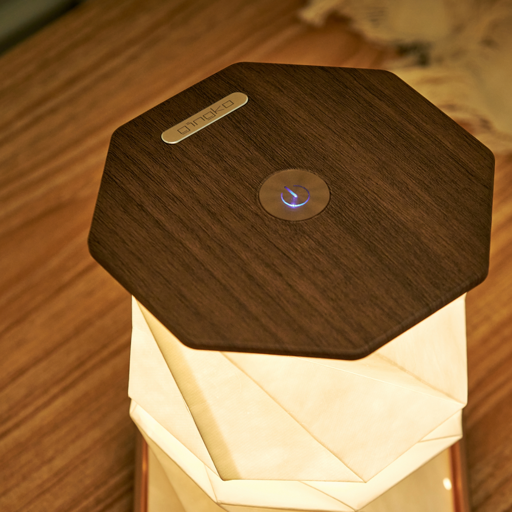 Gingko Hexagon Twist Light Walnut top finish