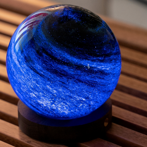 Gingo Design Astra Glass Ocean Stellar Blue Dark