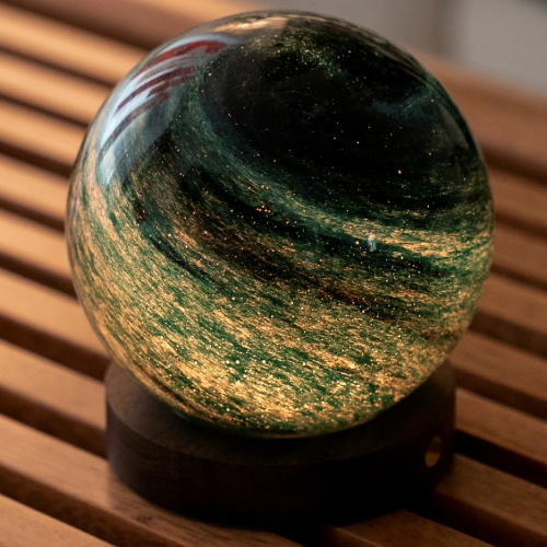 Gingo Design Astra Glass Ocean Stellar Green Dark