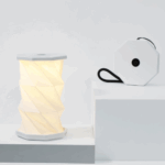 Gingko Mini Twist Hexagon Lamp - Lunar White - Free Delivery